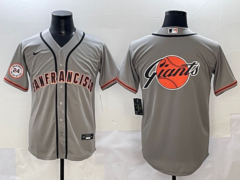 Men 2025 San Francisco Giants Blank Grey Game Nike MLB Jersey style 10